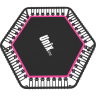 Батут UNIX LINE FITNESS LITE Pink (130 cm) TR130FITWHP