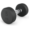 Гантель круглая UNIX FIT PRO обрезиненная 5 кг DBRND5PBKx2