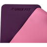 Коврик для йоги и фитнеса UNIX FIT двусторонний, 180 х 61 х 0,6 см, двуцветный, фиолетовый YMU6MMVT